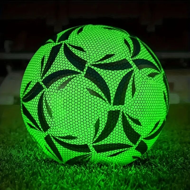 anti slip luminous soccer ball   night training football for indoor and outdoor grass training competition for stocking stuffers details 1