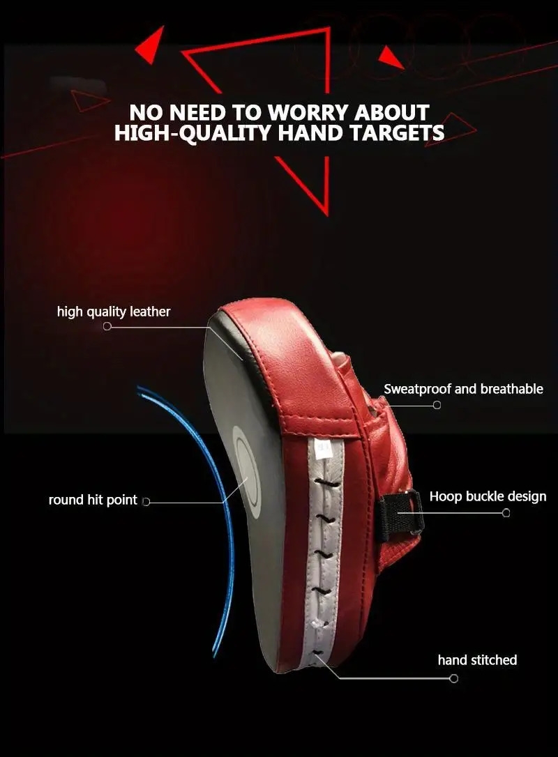 curved punching mitts boxing pads hand target boxing gloves training focus pads for kickboxing muay thai martial art details 1