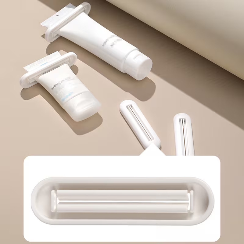 1 4pcs manual squeezer 1 4pcs manual toothpaste tube squeezer multifunctional toothpaste dispenser for bathroom accessories lightweight no electricity needed with facial cleanser pump Product details 2