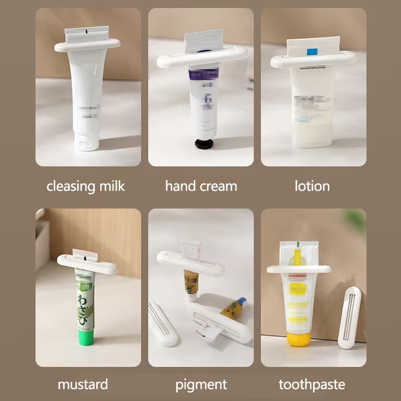 1 4pcs manual squeezer 1 4pcs manual toothpaste tube squeezer multifunctional toothpaste dispenser for bathroom accessories lightweight no electricity needed with facial cleanser pump Product details 3