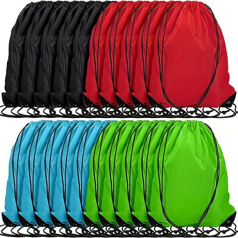 10 20 30 40pcs unisex drawstring backpack sports storage bags for gym outdoor activities 0