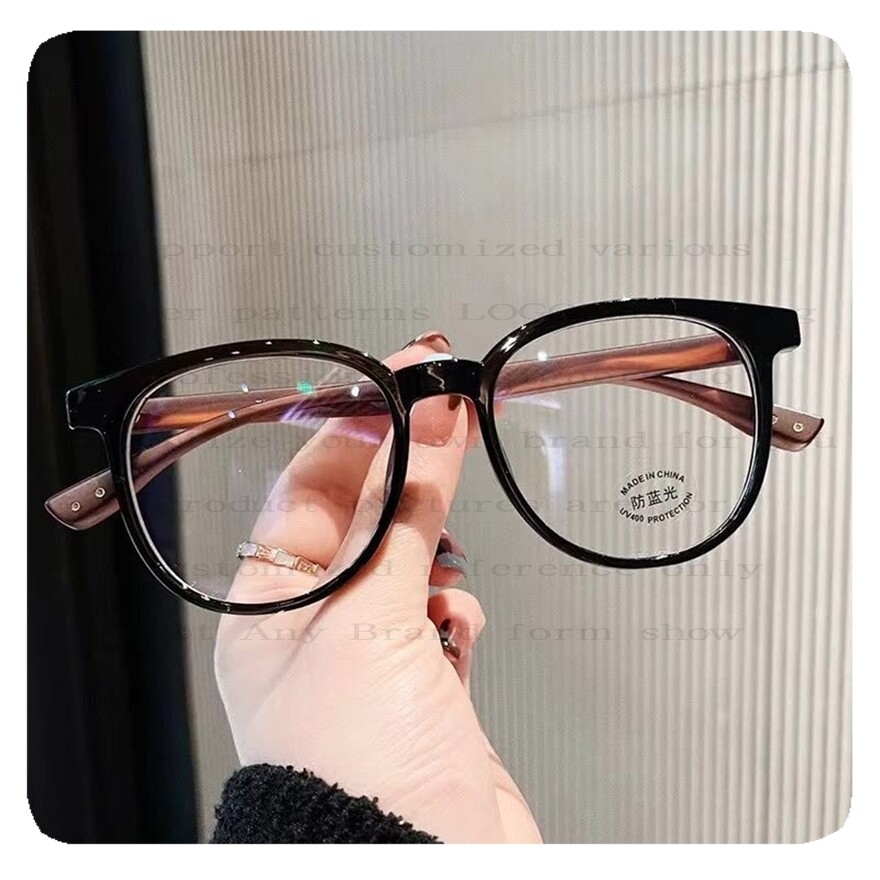 Classic Blue Light Blocking TR Optical Eyewear Frames Women's Square Eyeglasses with Diamond Face Shape Match