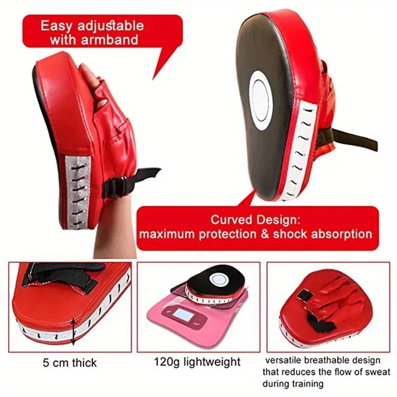 curved punching mitts boxing pads hand target boxing gloves training focus pads for kickboxing muay thai martial art 6