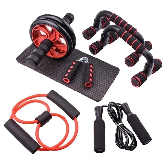 Generic Abdominal wheel push-up combination set fitness muscle trainer