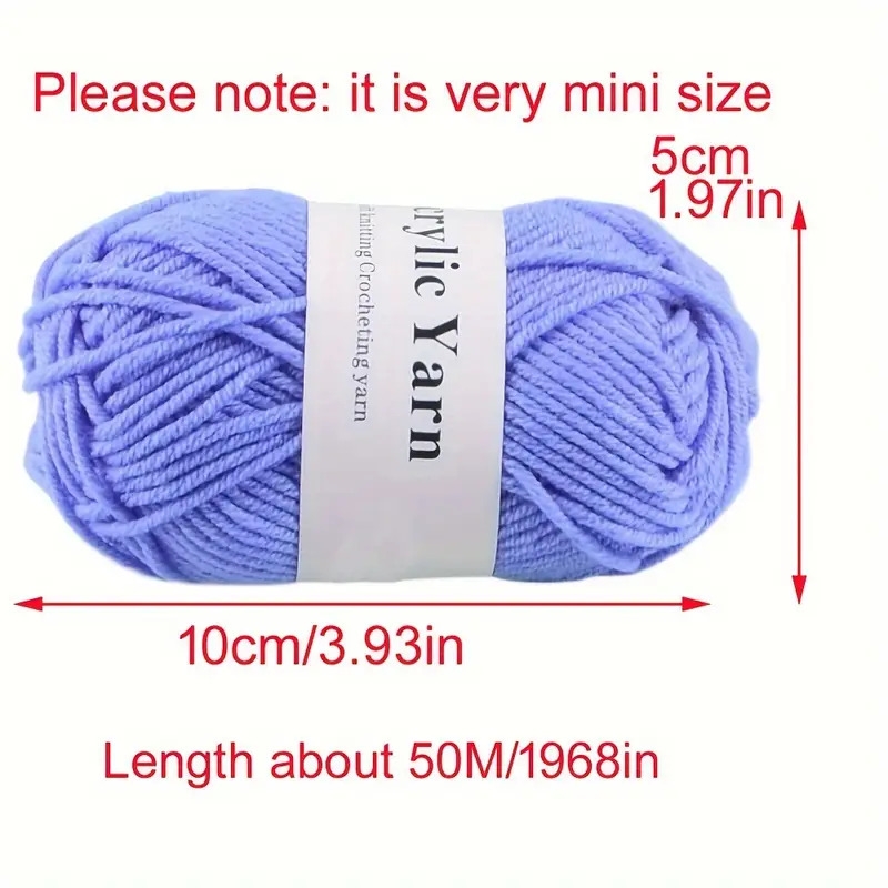 12 24 53pcs hand knitting   acrylic yarn crocheting line for sweater scarf hat diy handmade amugrumi thread details 3
