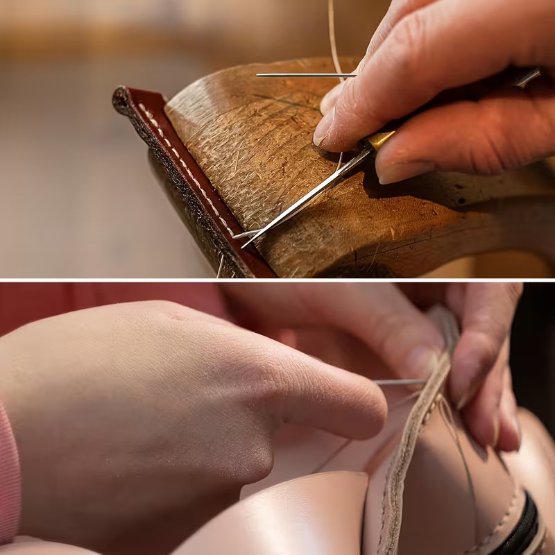 7pcs professional speed faux leather sewing kit high quality hand repair furniture leather sewing tools needles design for precise stitching Product details 4