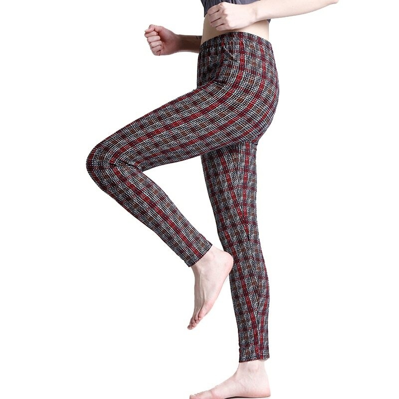 Red Plaid Tartan YOGA PANTS Sexy Print Leggings WOMENS Sexy Leggings Sexy  Womens Leggings Sexy Yoga Pants Sexy Yoga Leggings Print Leggings