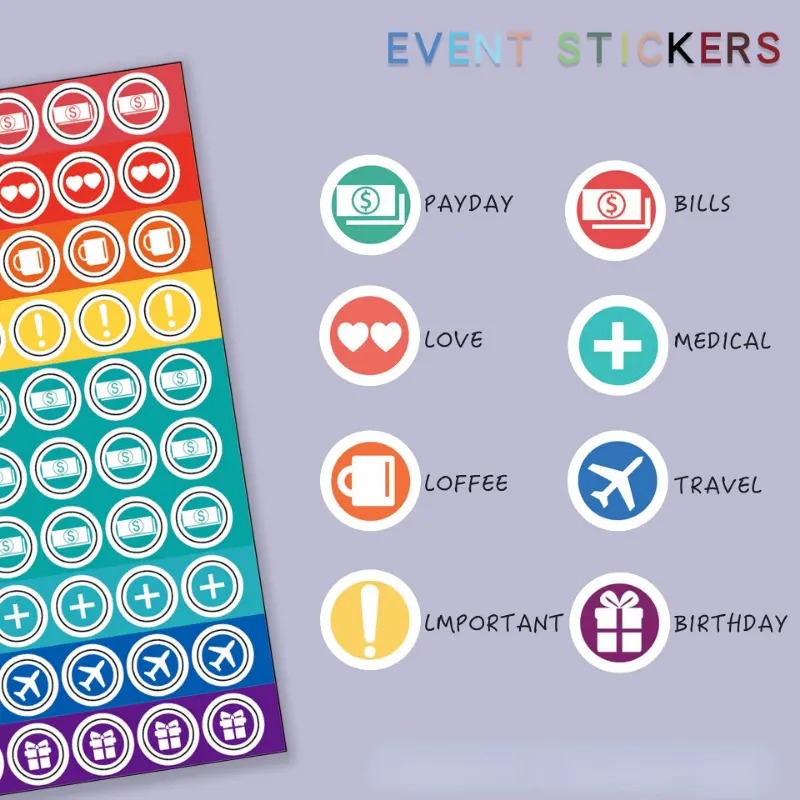 1 pack a6 budget planner savings binder with colorful stickers budget book with bill organizer and expense   finance planner account book to take control of your money 5