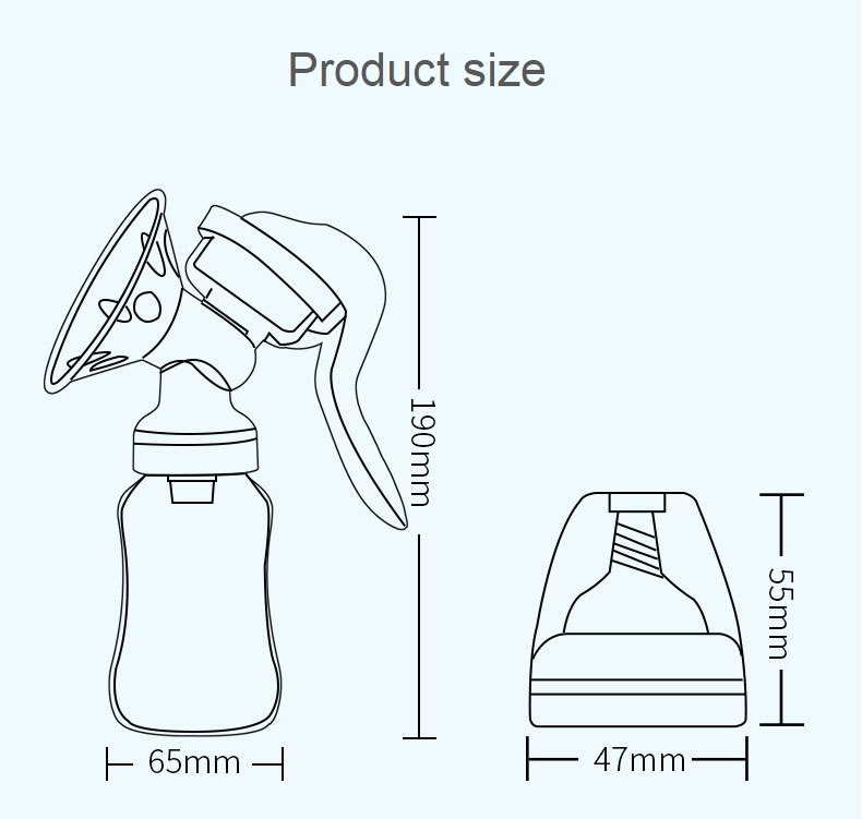 Manual Breast Pump Simplicity Products for Pregnant Women Silicone White Silica Gel Manual Breast Pump Newborn Baby Accessories