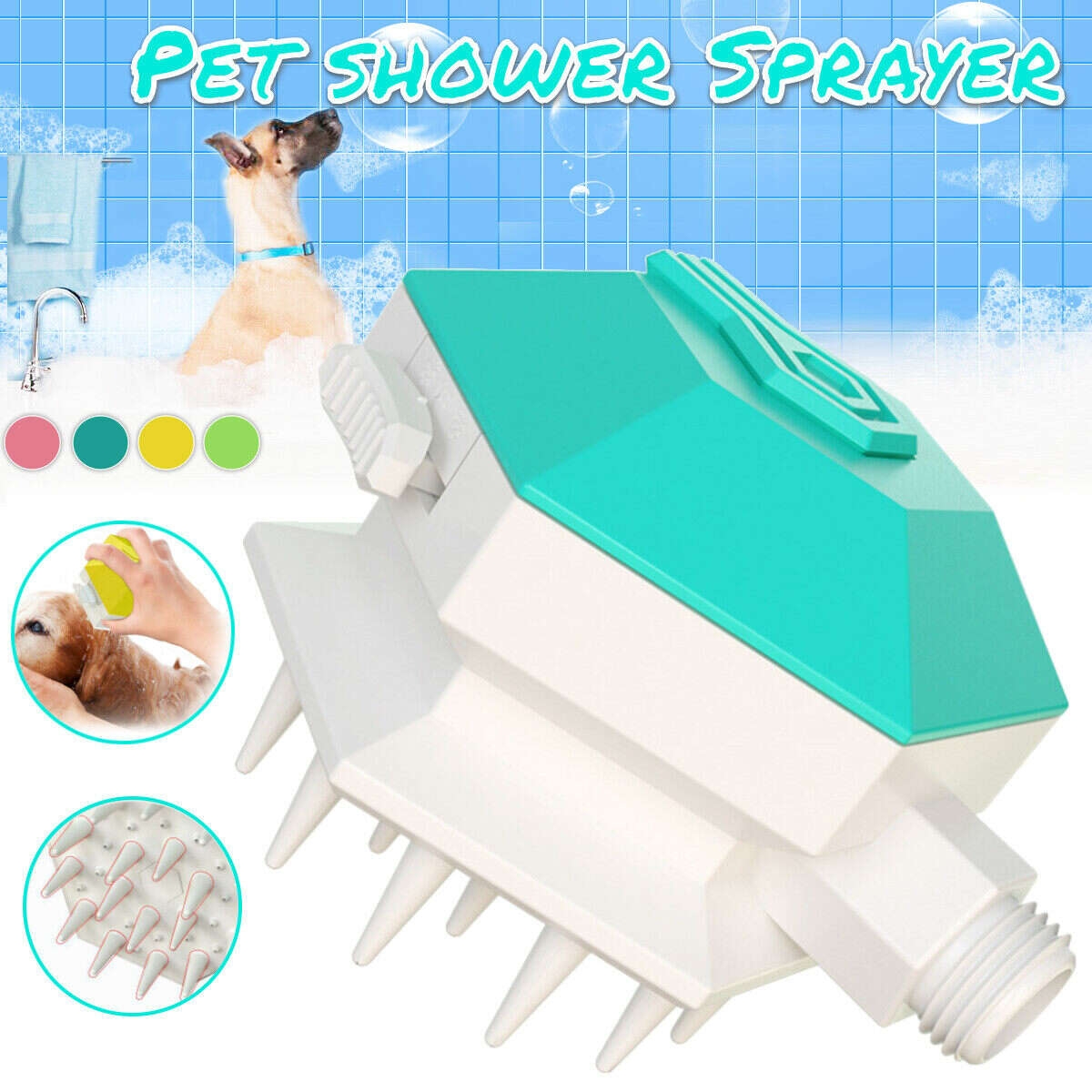 Shower Dog Pet Shower Head Handheld Cat Bathing Shower Tool For