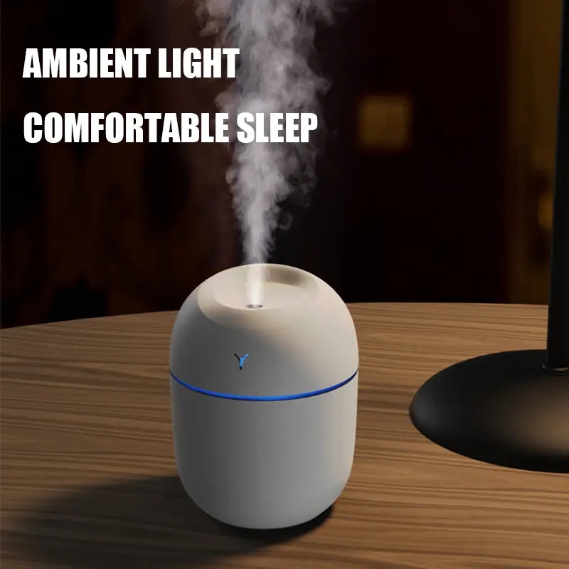 220ml mini ultrasonic air humidifier usb with led lamp details 4