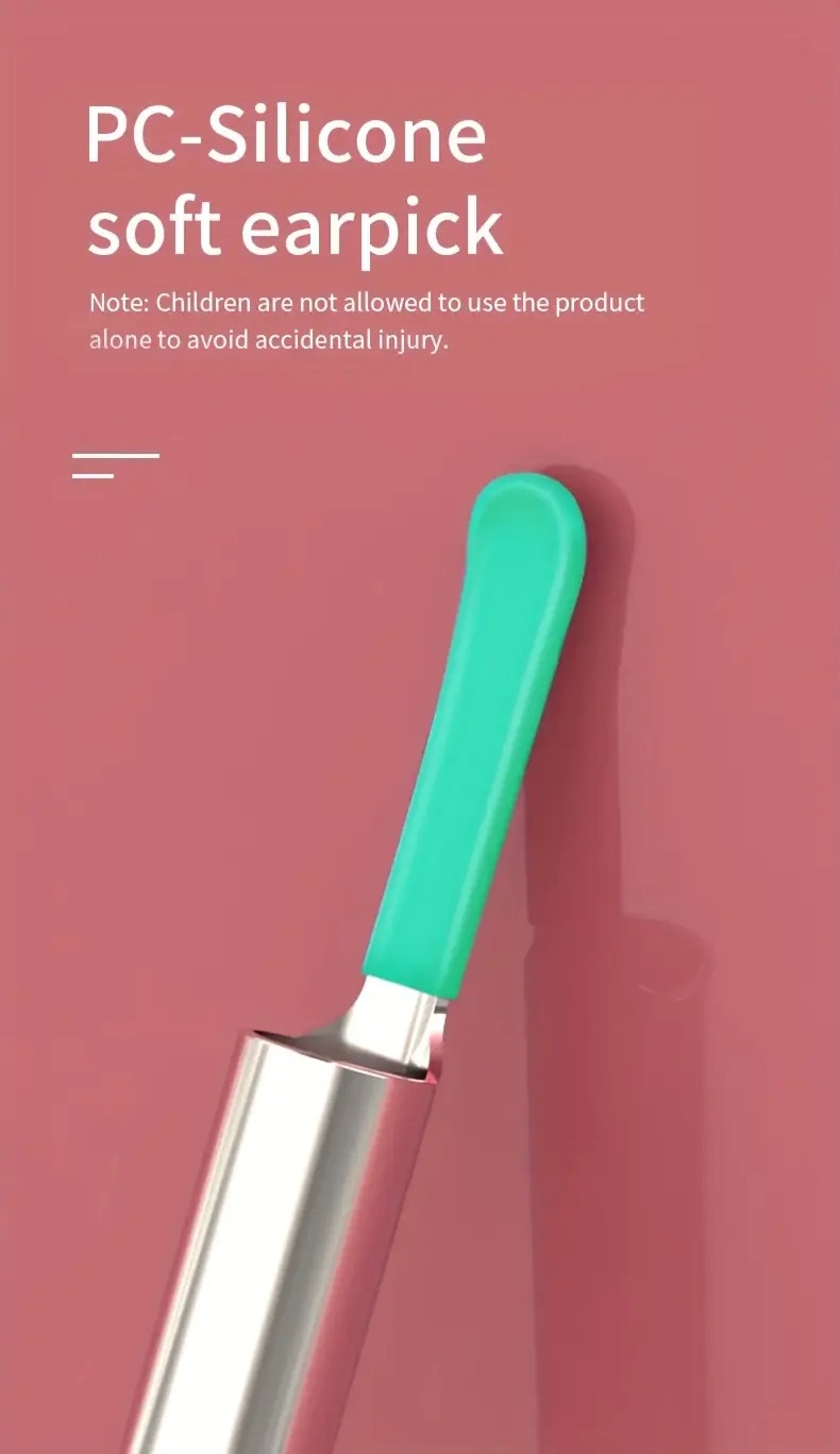 ear wax removal ear cleaning kit with 1080p camera ear cleaner with camera and light ear camera wax removal with 6 ear spoons ear wax cleaner for ios android details 10