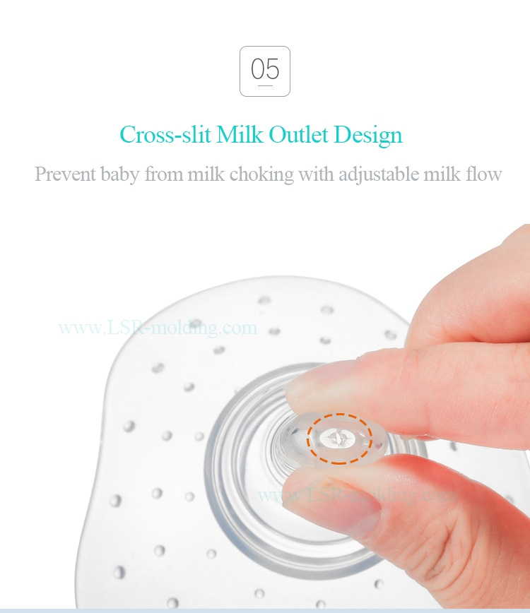 Wholesale BPA Free Food Grade Liquid Silicone Baby Breastfeeding Contact Nipple Shield