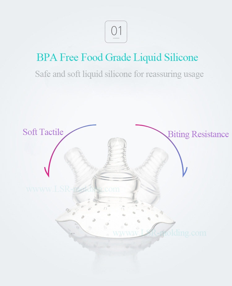 Wholesale BPA Free Food Grade Liquid Silicone Baby Breastfeeding Contact Nipple Shield