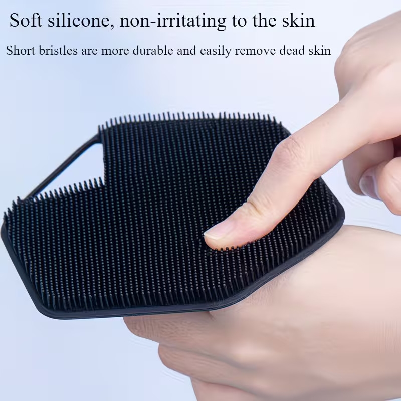 4pcs body brush set long handled back scrubber gentle hair and facial brush handheld bath brush non electric non deep cleaning and massage tool Product details 8