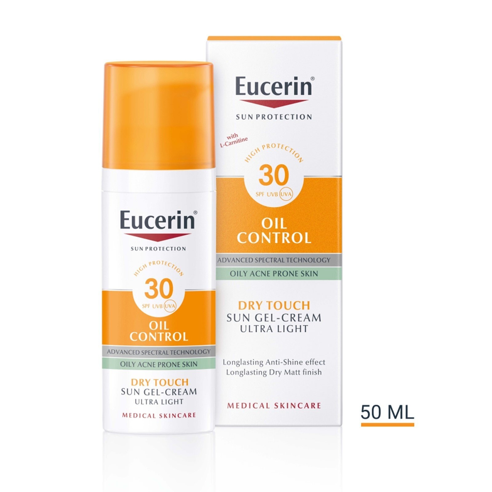 Eucerin Sun Oil Control Dry Touch Sun Gel-Cream SPF30 Sunscreen 50ml (1.69floz)