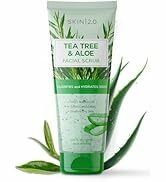 Skin 2.0 Tea Tree & Aloe Exfoliating Scrub - Dermatologist Tested, Multi-Tasking Cleanser, Clears...