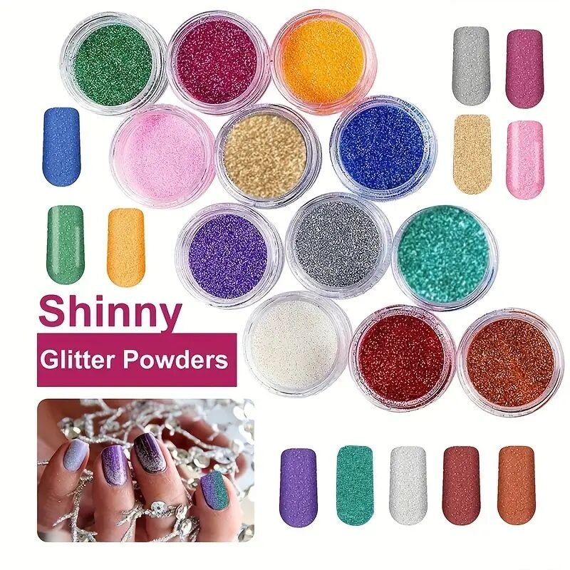 professional acrylic nail kit 12 glitter powders tips decorations tools perfect for diy nail art beginners details 0