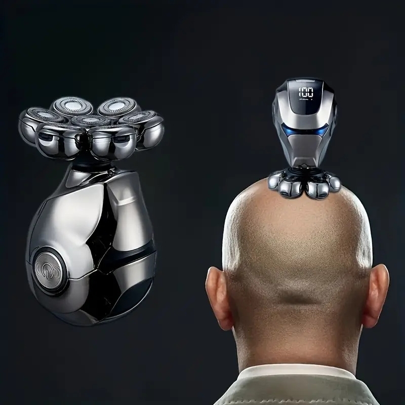head shavers for bald men men grooming kit wet dry electric shaver beard trimer hair trimmer electric razor rechargeable bald shaving machine details 0