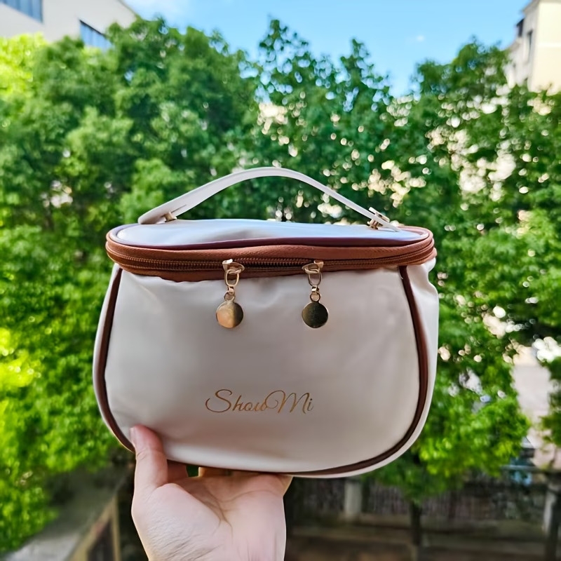 1个便携化妆包,多色可选,立式化妆包——便携大容量桌面化妆收纳包,简约设计化妆包 商品详情 0