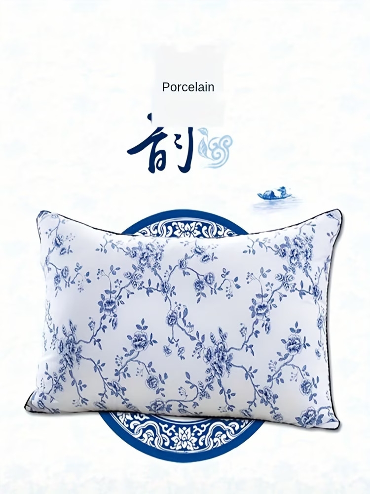 两件装经典蓝白图案高品质睡眠枕星级酒店级枕芯经典蓝白图案枕芯 商品详情 5