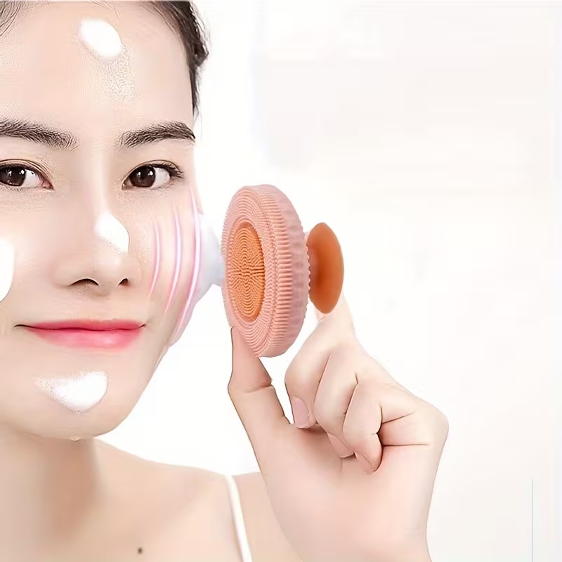 silicone massage cleaning brush detachable dual use face wash brush Product details 0