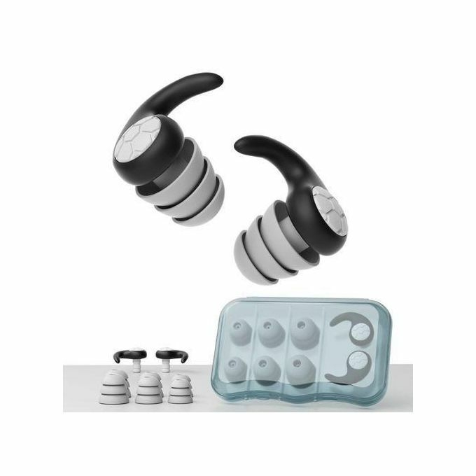 product_image_name-Generic-Bouchons D'oreilles En Silicone à Trois Couches, Réduction Du Bruit, Silencieux, Protection Auditive, Natation Et étanches-1