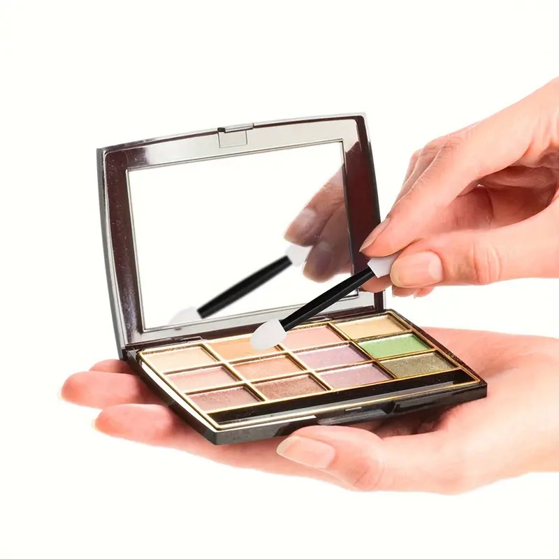 眼影涂抹器,圣诞节情人节和新年礼品一次性双面眼影,眼影刷组,海绵刷,多色海绵刷,眼部化妆刷为妇女女孩圣诞节情人节礼物 商品详情 7