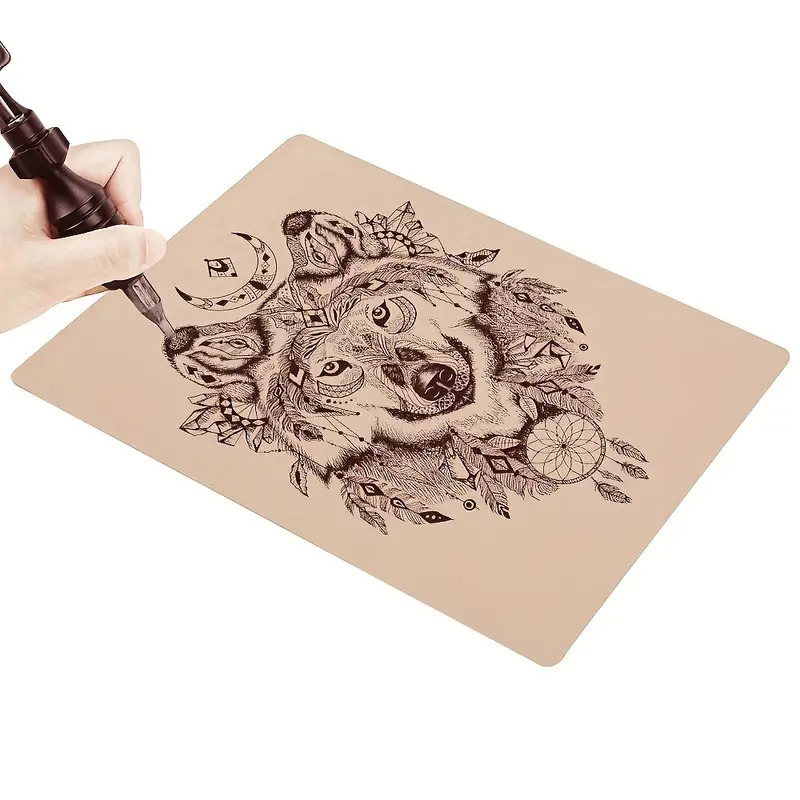 5pcs dual sided tattoo practice skin sheets 19 x 14 3cm silicone microblading practice skin for eyebrows lips ideal for beginners pros tools   beginner tattoo kit intricate patterns smooth texture tattoo skin practice 7