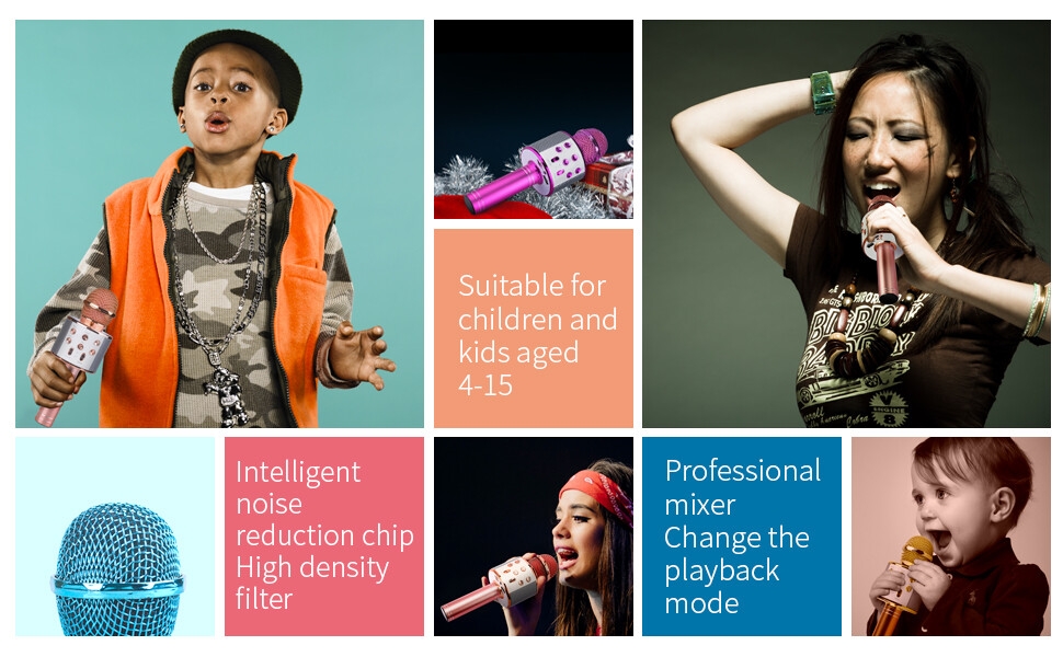 Wireless Bluetooth Karaoke Microphone