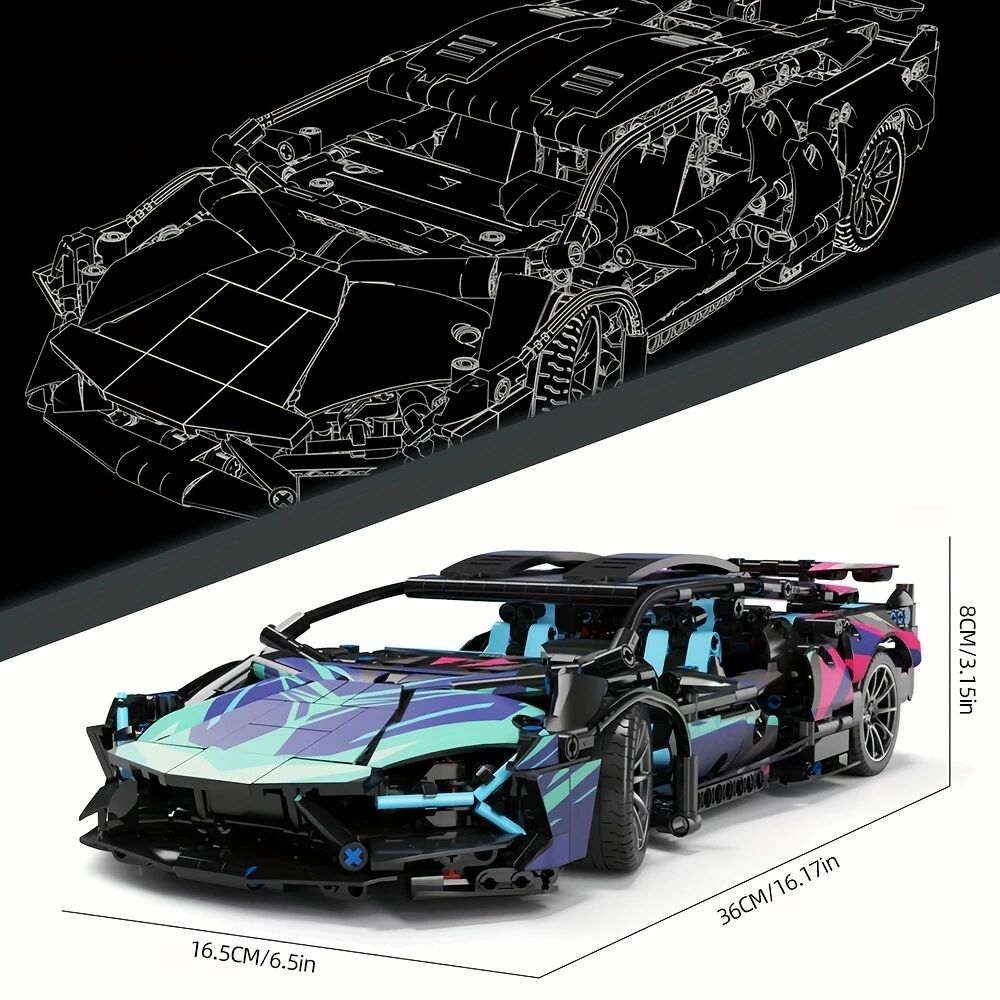 1314 pcs 1 14 car model building blocks kit sports car moc building blocks and construction toy adult collectible model cars set to build birthday or christmas gift details 1