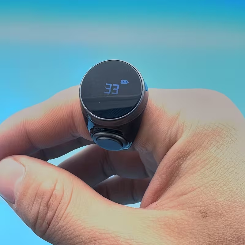 oled display counting ring tasbih featuring friendly adjustable silicone ring easy to and convenient with a type c charging interface for easy suitable for prayer counting zikr dhikr Product details 1
