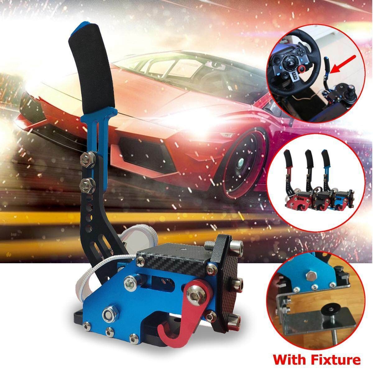 Handbrake for PC, USB Handbrake 14 Bit Universal Horizontal Drift Rally  Racing Handbrake Height Adjustable for Racing Games G25/27/29