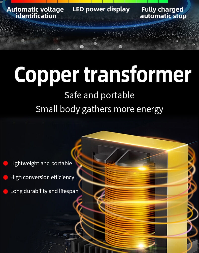 12V/24V Fully Automatic Intelligent Car Truck Battery Charger