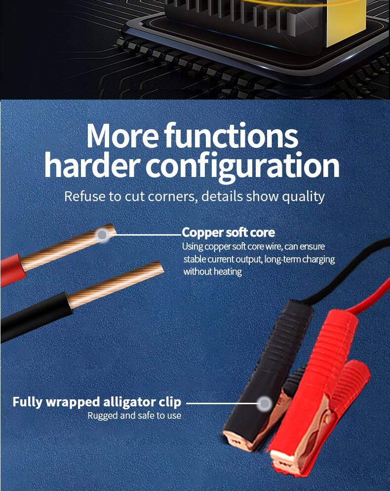 12V/24V Fully Automatic Intelligent Car Truck Battery Charger