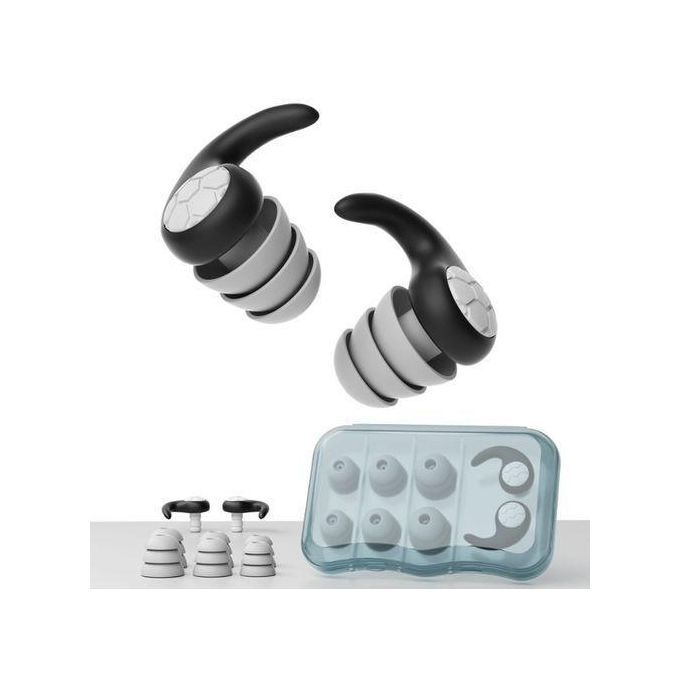 product_image_name-Generic-Bouchons D'oreilles En Silicone à Trois Couches, Réduction Du Bruit, Silencieux, Protection Auditive, Natation Et étanches-1