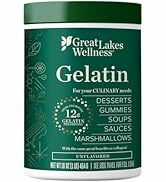 Great Lakes Wellness Beef Gelatin Powder for Culinary Needs - Perfect for Gummies, Marshmallows, ...