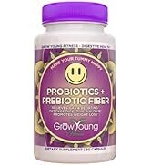 Grow Young Fitness Daily Probiotic + Prebiotic Fiber Supplement, Supports Digestive Health (1 Pac...