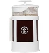 Happy Bum Coffee Plunger | 1 Liter(33.8oz) Glass French Press Stainless Steel Strainer | Easy to ...