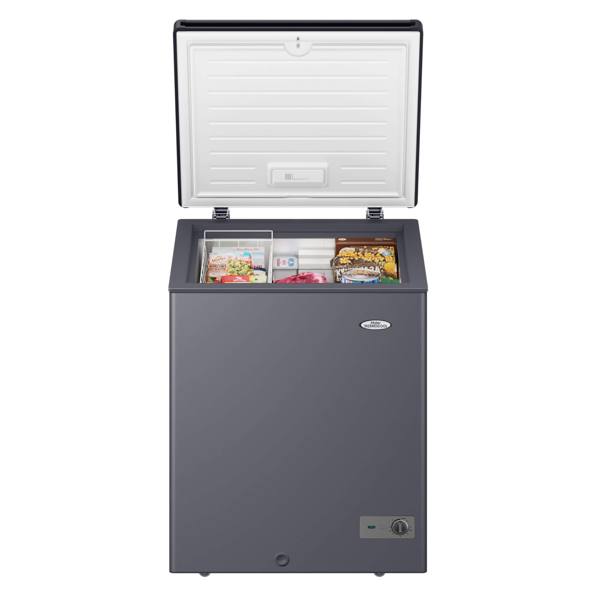 202L White Inverter Chest Freezer, up to 50% Energy Saving, Fast Freezing from 4 Sides, 120 Hours Frozen After Power Outage, LED Lighting, Door Lock, Integrated Handle
