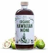 Healing Noni - 1-Pack Glass Bottle 32oz - 100% Pure Hawaiian Organic Juice - All-Natural Unsweete...