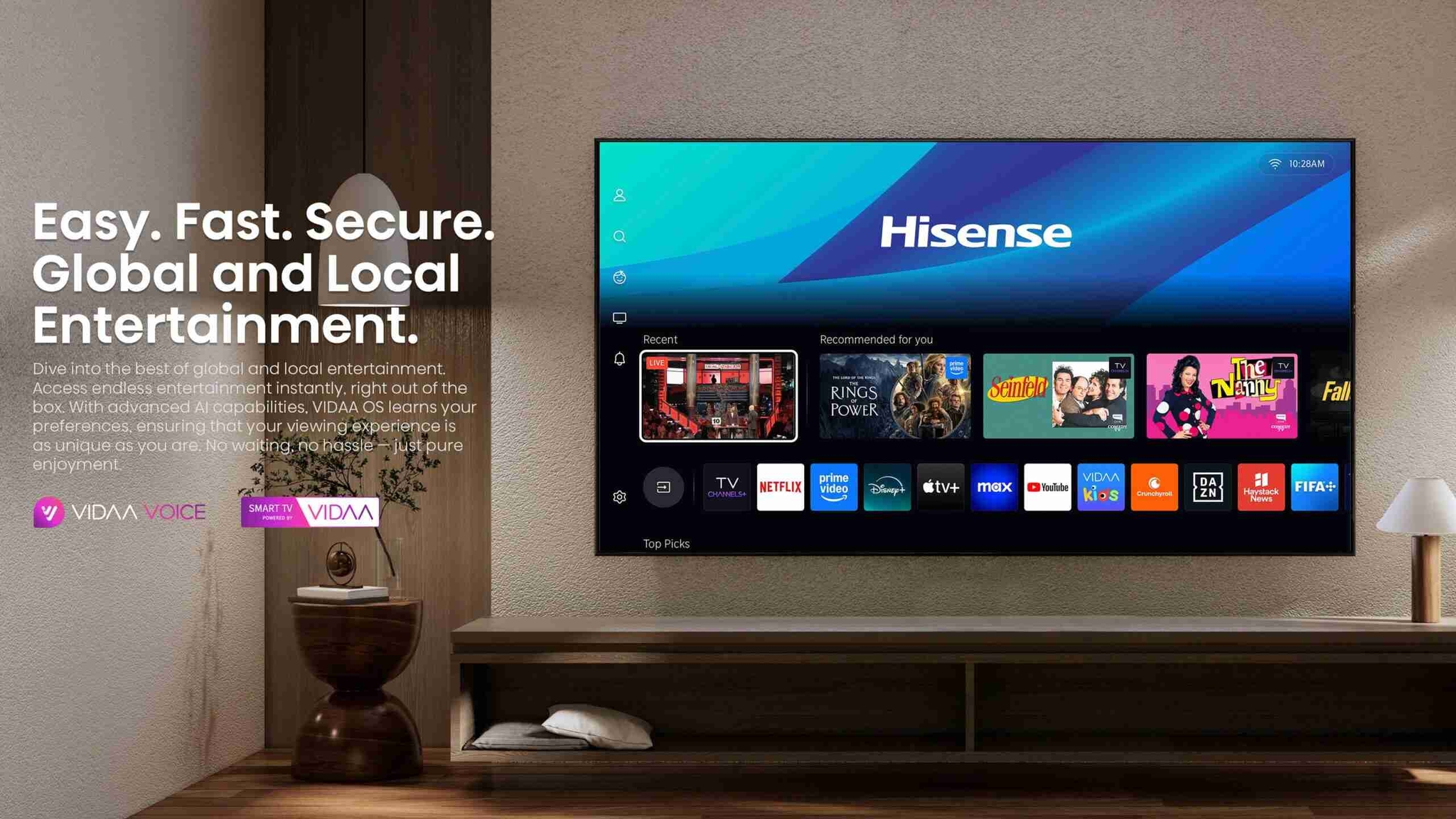 Hisense 65U8Q | 65″ Mini-LED 165Hz VRR QLED Gaming TV