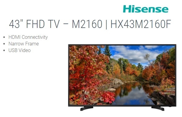 hisense hx43m2160f fhd tv on jumia