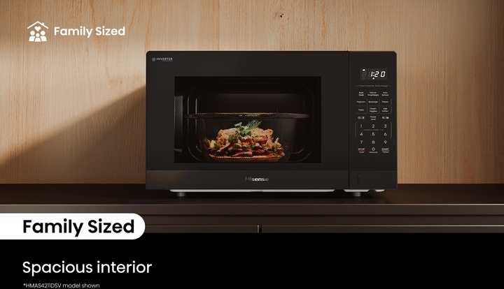 Hisense 42L 1100W Inverter Microwave - Heathcotes.co.nz
