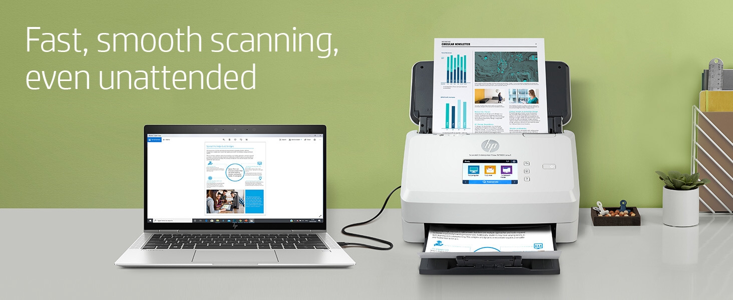 HP ScanJet Enterprise Flow N7000 snw1 Scanner, 7.5