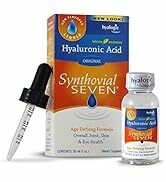 Hyalogic Synthovial Seven Hyaluronic Acid Liquid - HA Joint Support - Vegan - 1 oz (Pack of 2)