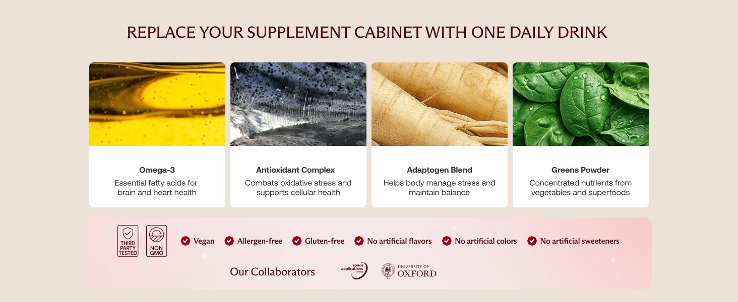 replace your supplement cabinet with one daily drink