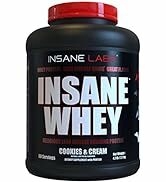 Insane Labz Insane Whey,100% Muscle Building Whey Protein, Post Workout, BCAA Amino Profile, Mass...