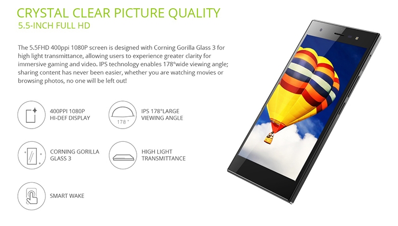 Infinix Zero 3 Screen Size