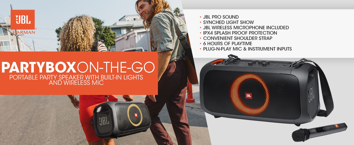 take your party anywhere and sing everywhere from beach parties to festivals the jbl partybox on-